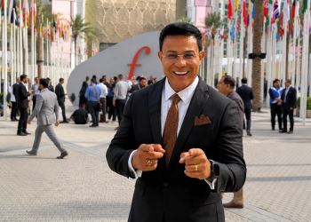 Leandro Monteiro em Dubai durante agenda de negócios internacionais