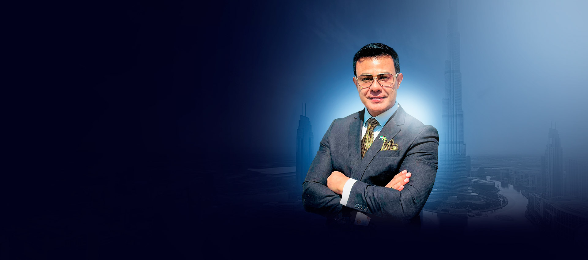 Leandro Monteiro em atividade empresarial em Dubai