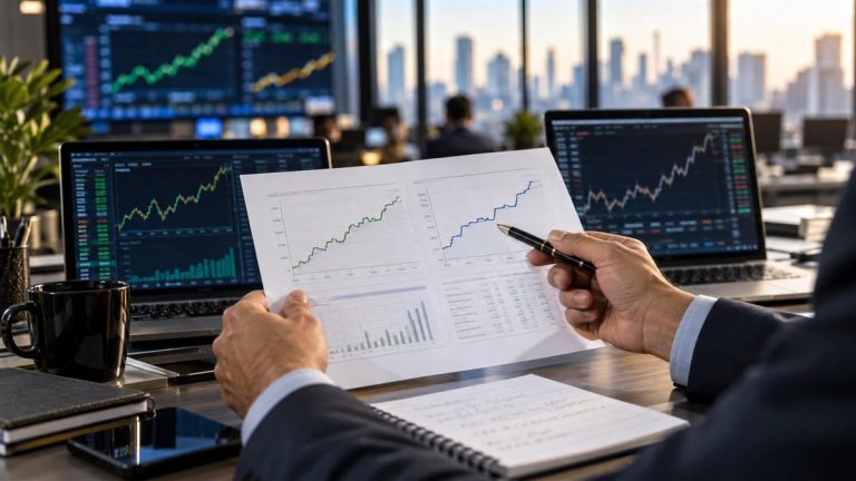 Balança comercial: ilustração de análise de indicadores econômicos
